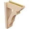 Ekena Millwork 6-in W x 16-in D x 24-in H Balboa Slat Rough Cedar Woodgrain TimberThane Outlooker, Primed Tan OUTUR060X16X24BOA24RCPR - alternate 6